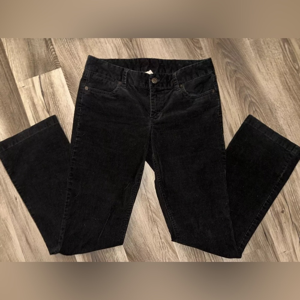 Women’s Black Corduroy Ribbed Pants JCREW (6R)
